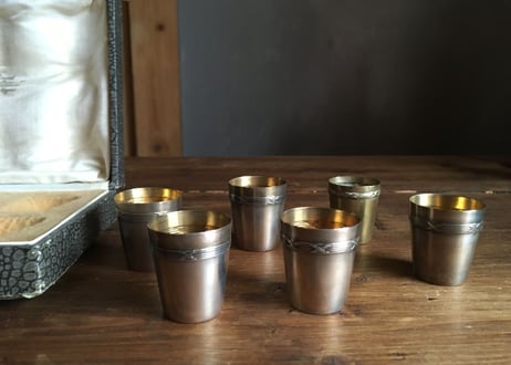 フランスアンティーク  銀食器 リキュールカップ