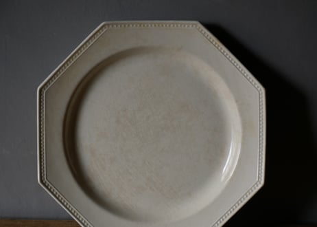 no.7 MONTEREAU クレイユモントロー　オクトゴナル　フランスアンティーク　アンティーク皿