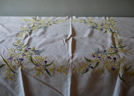 mimosa table cloth