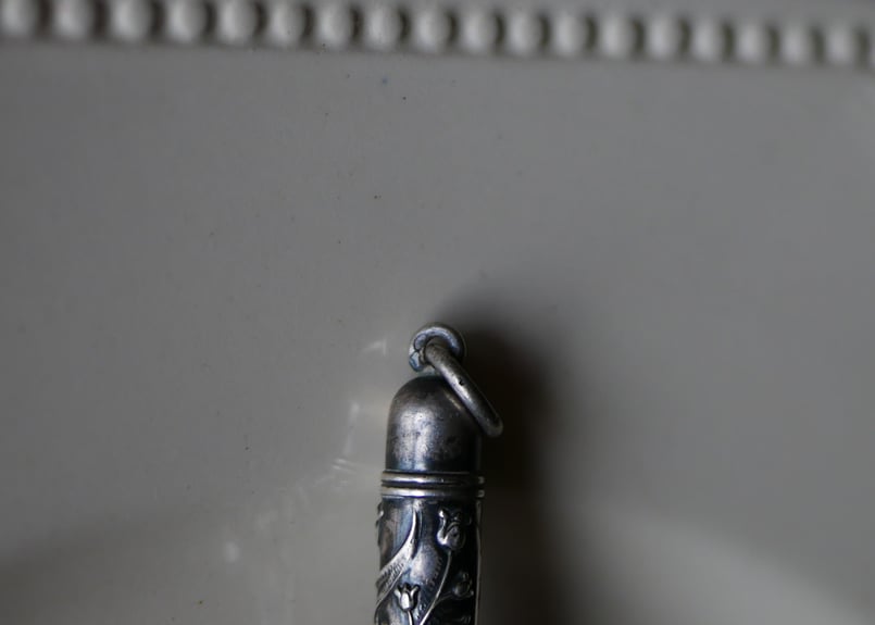 純銀 クレヨン 鈴蘭 すずらん スズラン フランスアンティーク