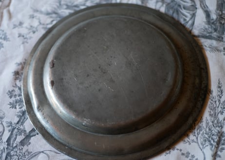 エタンプレート　no.5  フランスアンティーク　ブロカント　ピューター