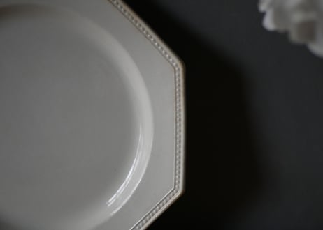 no.5 MONTEREAU クレイユモントロー　オクトゴナル　フランスアンティーク　アンティーク皿