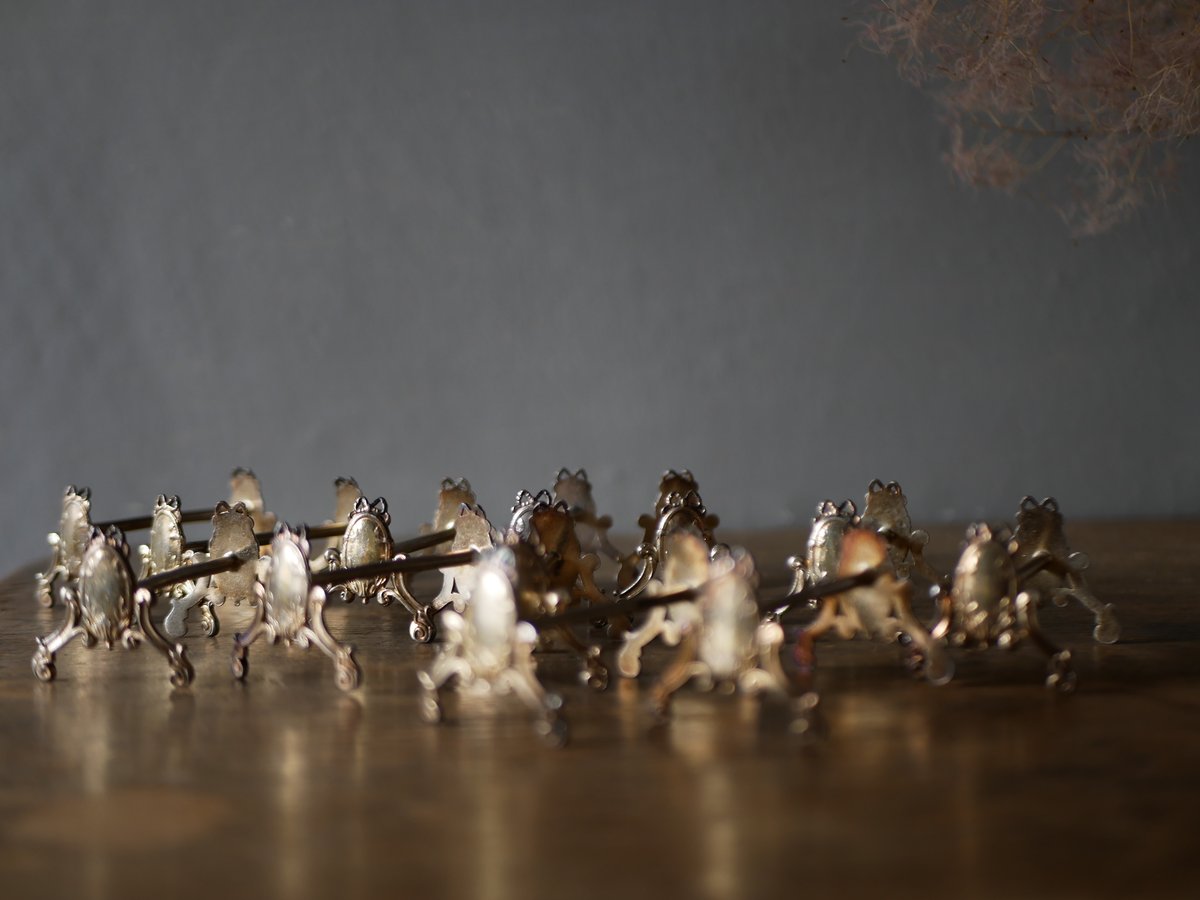 カトラリーレスト リボン フランスアンティーク アンティークのある