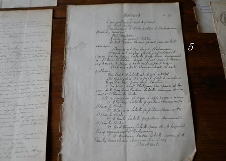 Old  lettering paper
