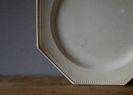 no.2  MONTEREAU クレイユモントロー　オクトゴナル　フランスアンティーク　アンティーク皿
