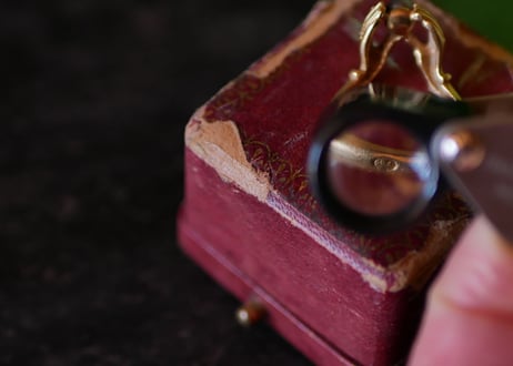 Black pearl + hand , Ring