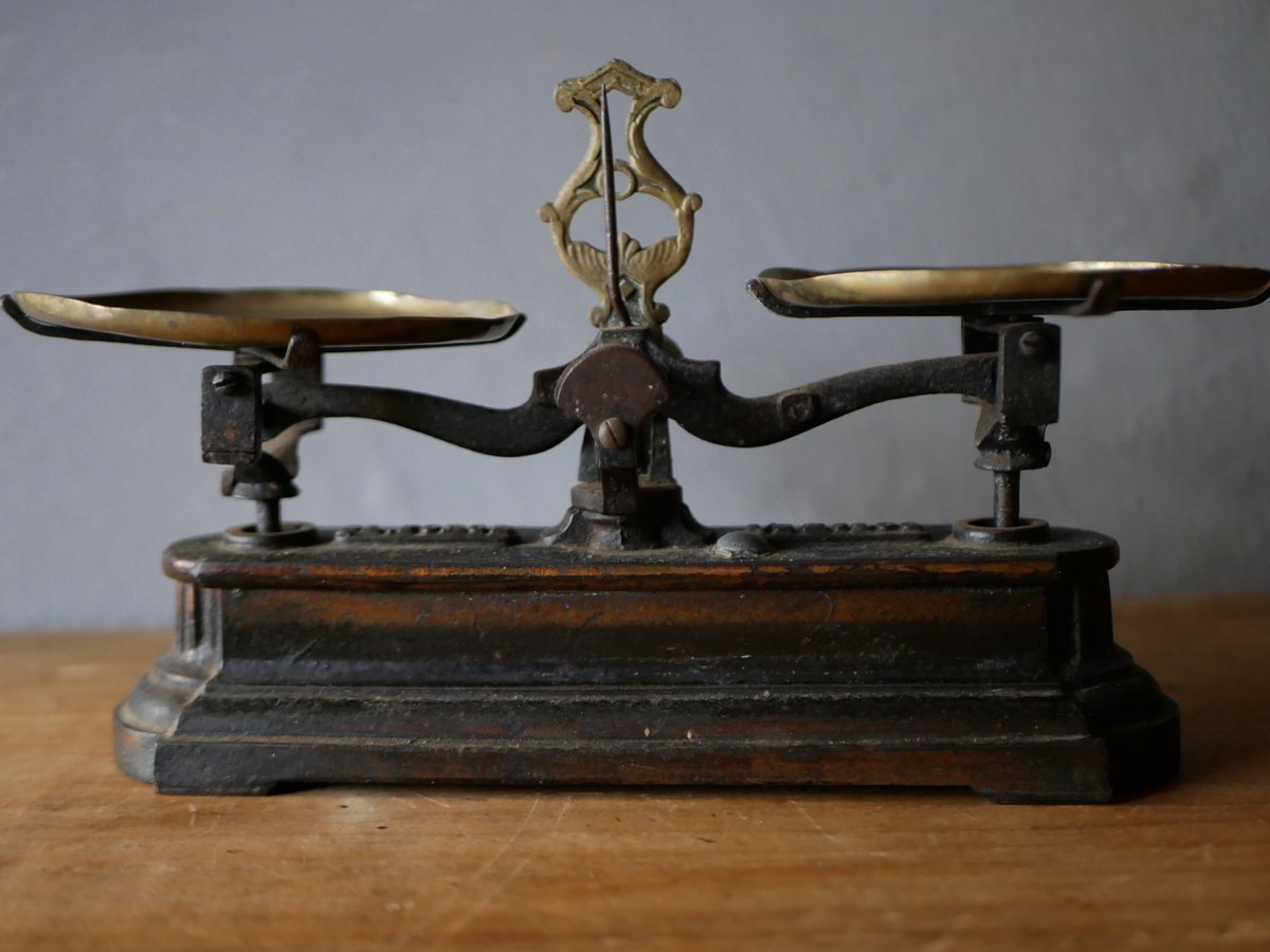 EL FORCE フランスアンティーク バランススケール 上皿天秤