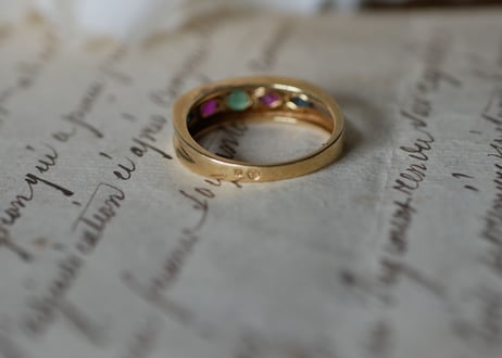 【御予約品】FR-20  Colorful Ring , K18 french ring