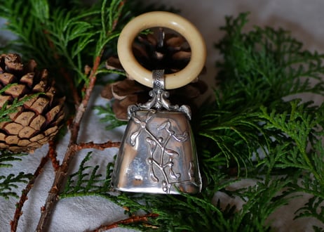 silver baby rattle【御予約品】