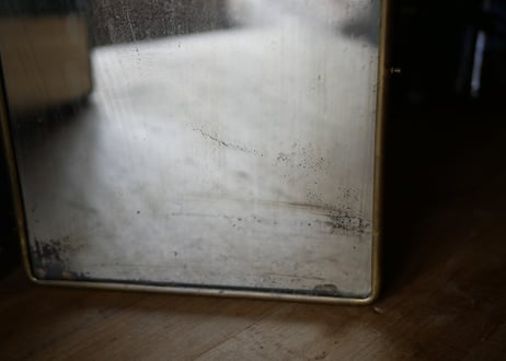 貴婦人のミラー　蛇革　三面鏡　オルモル　フランスアンティーク　アンティークのある暮らし