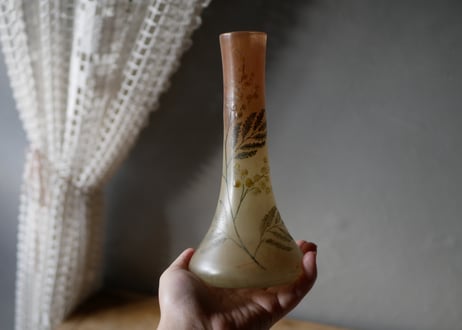 ミモザのフラワーベース　花器　フランスアンティーク　アンティークのある暮らし