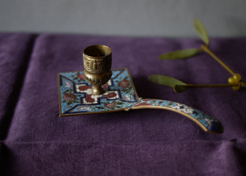 フランスアンティーク花型キャンドルホルダー2つセット IMG_1342_805bf584-7f2d-4fa1-