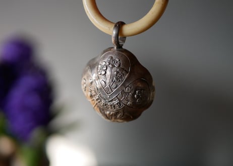 sterling silver baby rattle