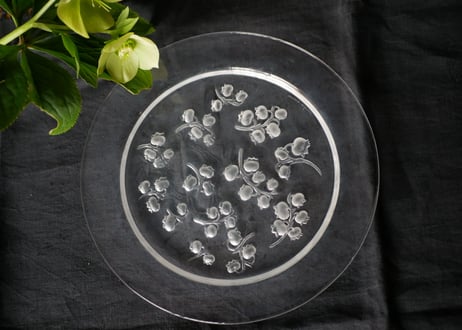 ＃1  Muguet plate,  Lalique
