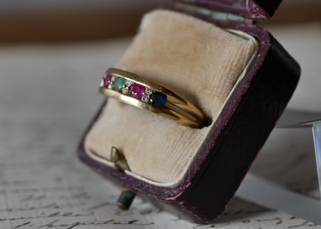 【御予約品】FR-20  Colorful Ring , K18 french ring