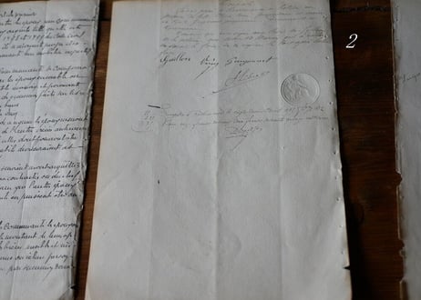 Old  lettering paper