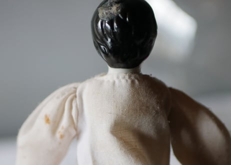Robe BLANCHE  bisque doll