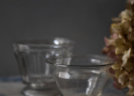 Glass confiture pot