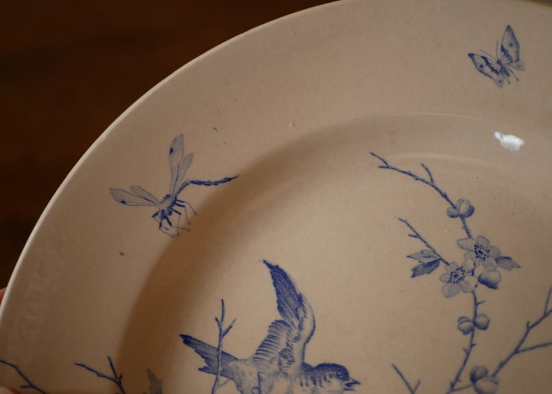 フランス　アンティークプレート フランス アンティーク スズラン プレート カロット皿 深皿 | 西洋