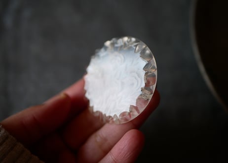 lucite brooch