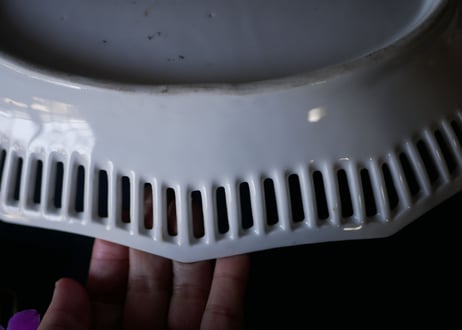 パニエ皿　華やかな器　フランスアンティーク
