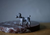 no.4 犬のフィギュリン　ピューター　フランスヴィンテージ　ブロカント