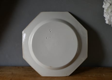no.5 MONTEREAU クレイユモントロー　オクトゴナル　フランスアンティーク　アンティーク皿