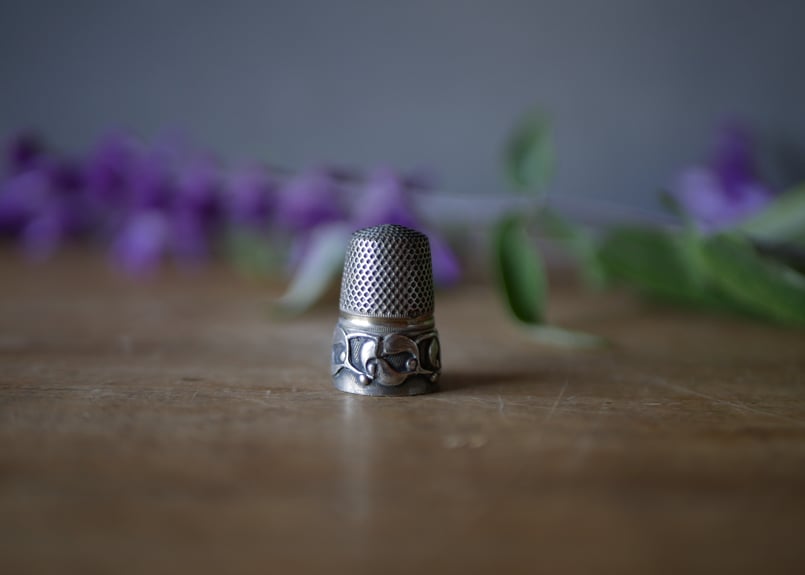 純銀製　フランスアンティーク　ヤドリギモチーフ　パース　1900年代 純銀製 フランスアンティーク ヤドリギモチーフ コインパース 1900年代