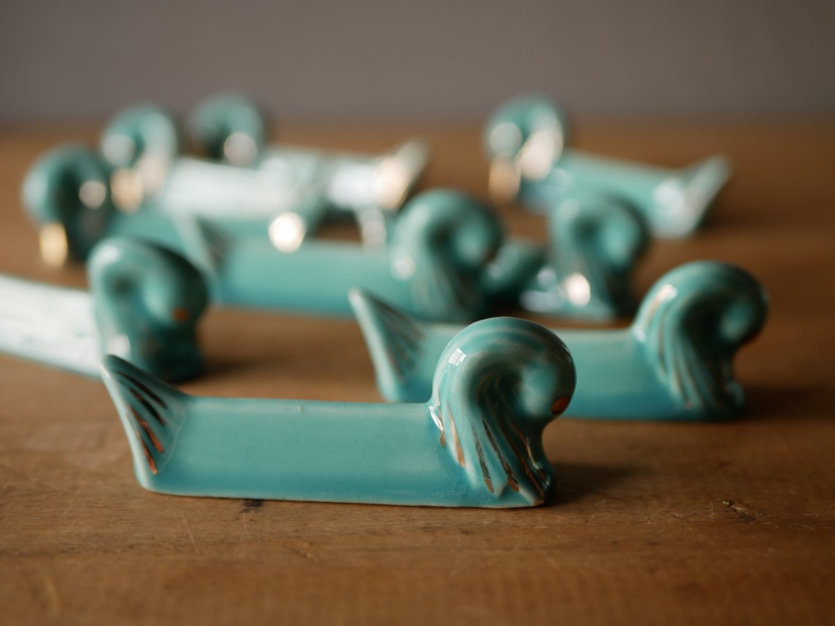 スワン 白鳥 カトラリーレスト フランスアンティーク ヴィンテージの