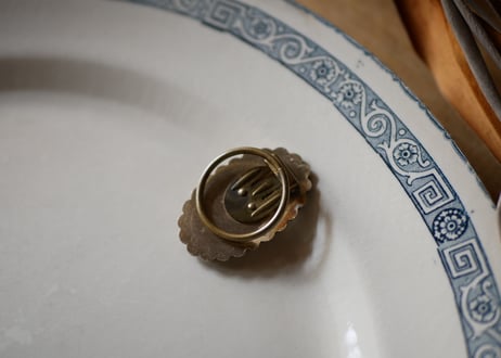 スカーフクリップ　ちょうちょ　フランスヴィンテージ　ブロカントのある暮らし