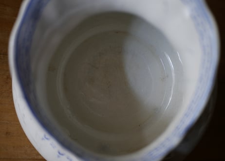 Creil et Montereau　クレイユモントロー　柄ありピシェ　フランスアンティーク　アンティークのある暮らし
