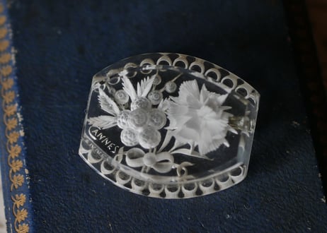 Lucite brooch