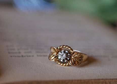 【お取り置き RESERVED】FR-23 antique RING 18K, Ruban