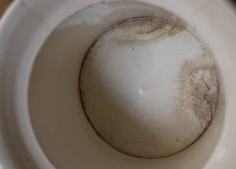 クレイユモントロー　陶器のポット　フランスアンティーク　ブロカントのある暮らし