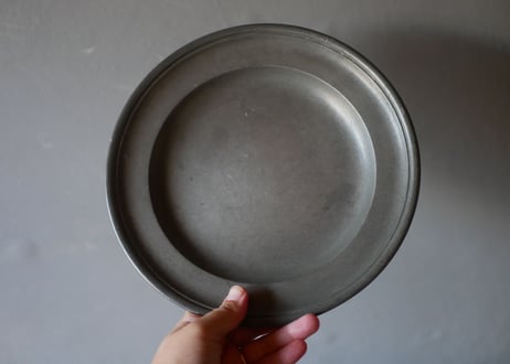 A pewter plate