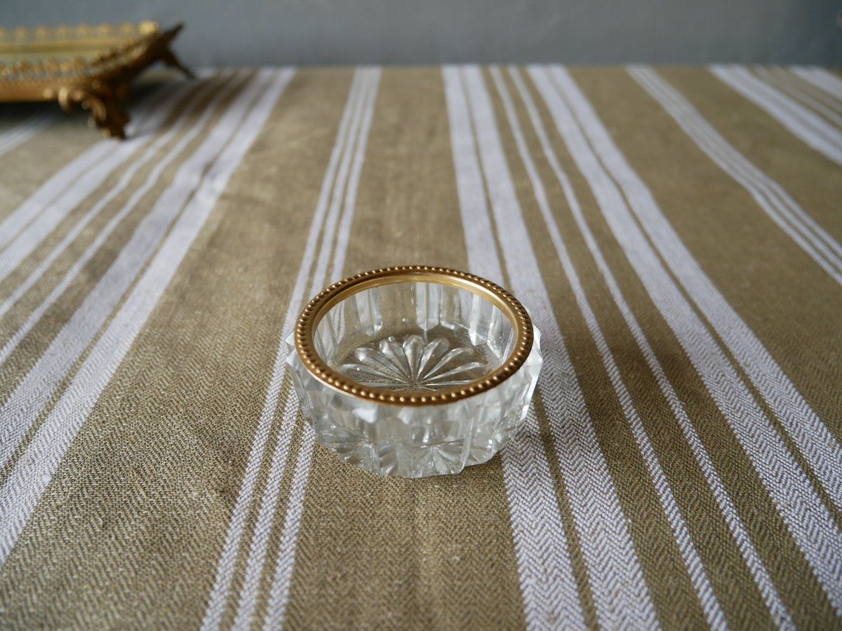 カットガラス 小物入れ アクセサリーボックス フランス
