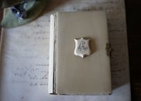 フランスアンティーク　祈祷書 ミセル 聖書　モノグラム　アイボリー