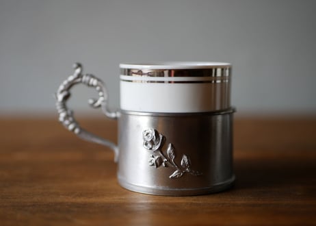 Pewter Rose cup +