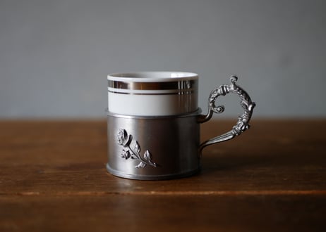Pewter Rose cup +