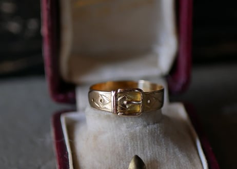 K18 Belt Buckle ring, FRANCE