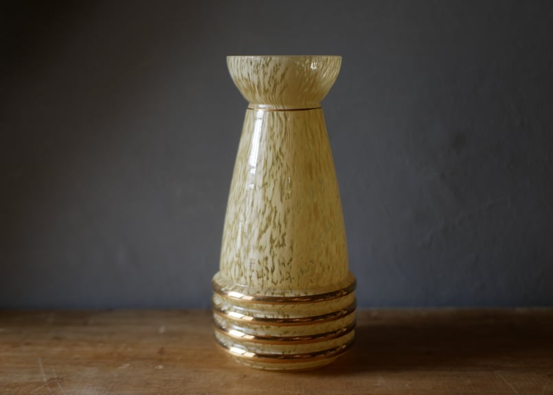 クリシー アールデコ フラワーベース 花器 ヴィンテージ フランス