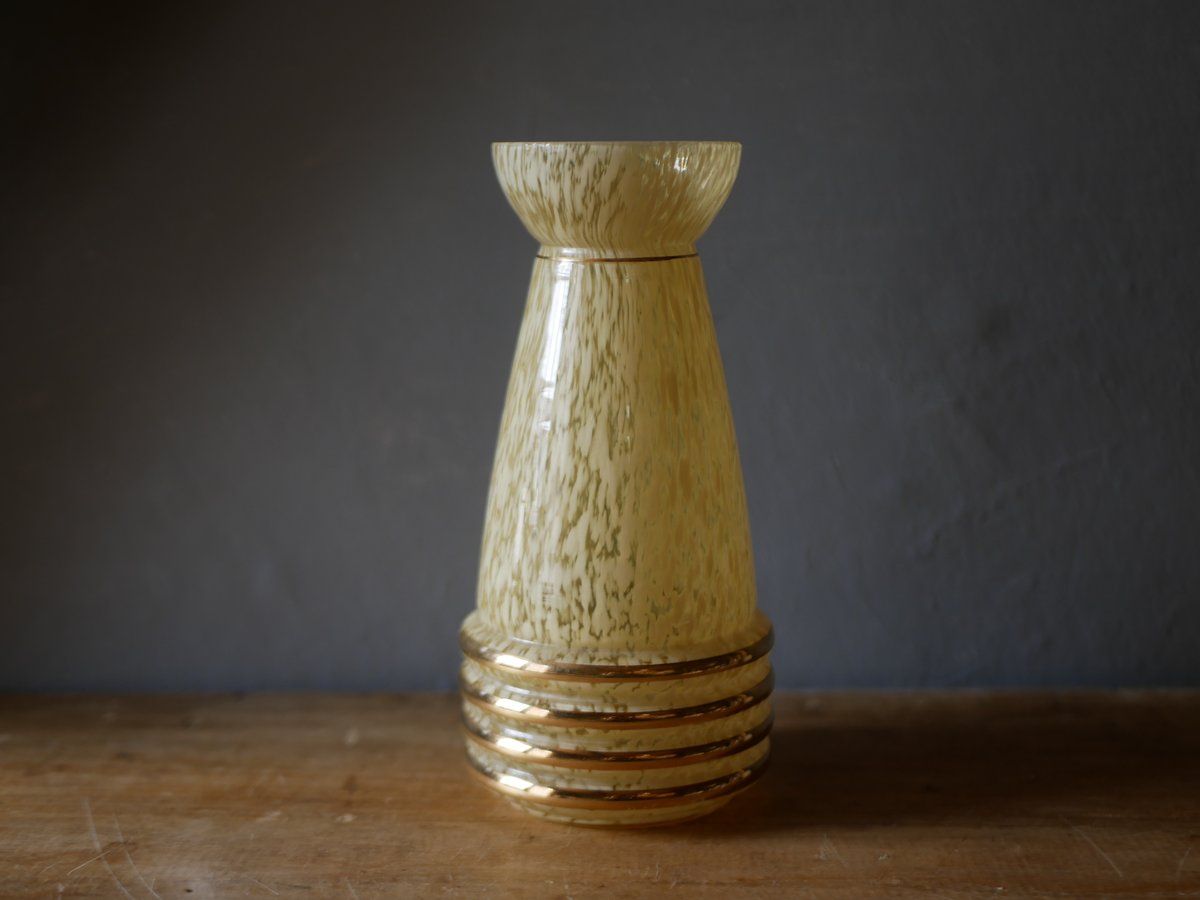 クリシー アールデコ フラワーベース 花器 ヴィンテージ フランス