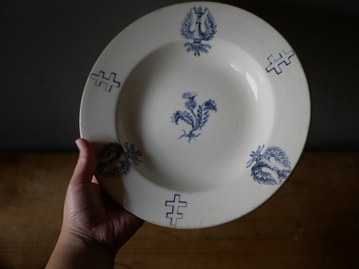 フランス アンティーク リュネヴィル デザートプレートA Luneville】リュネヴィル フランス アンティーク オーバル型