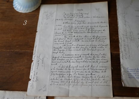 Old  lettering paper