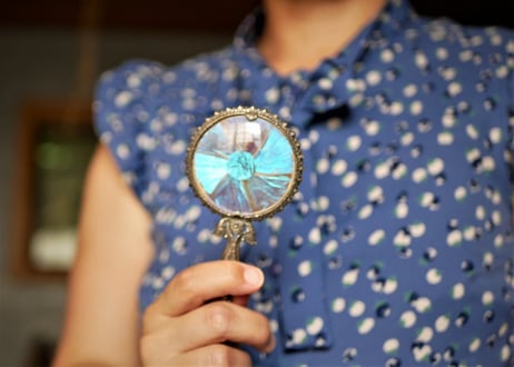 Hand mirror of Morpho