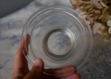 Glass confiture pot