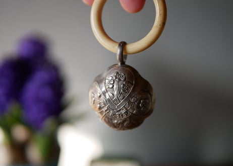sterling silver baby rattle