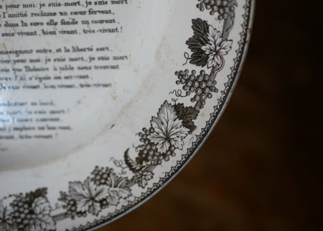 CREIL , antique plate
