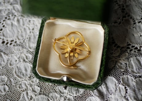 french brooch お花のブローチ フランスアンティーク