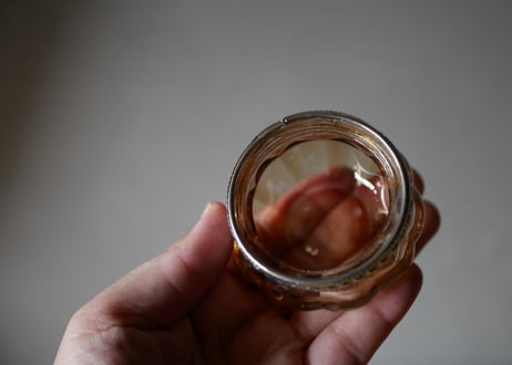ガラスの小物入れ　フランスヴィンテージ　ブロカントのある暮らし　ブロカント